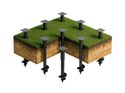 Свайно винтовой фундамент