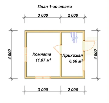 Планировка 1 этаж