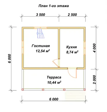 Планировка 1 этаж