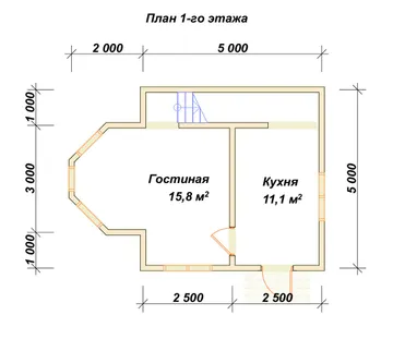 Планировка 1 этаж