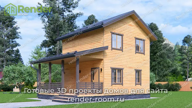 Проект 6х6 метров, площадью 59,85 м2