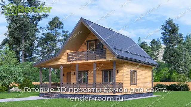 Проект 9х9 метров, площадью 77,15 м2