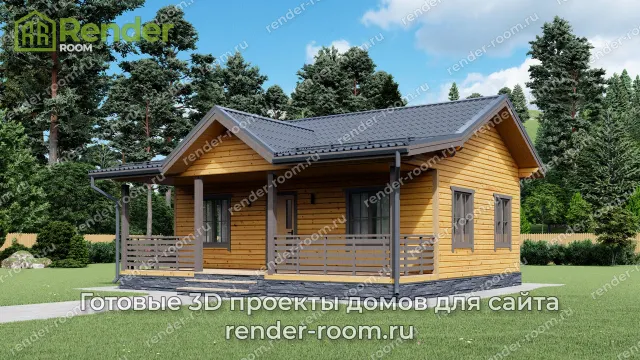 Проект 6х9 метров, площадью 44,9 м2