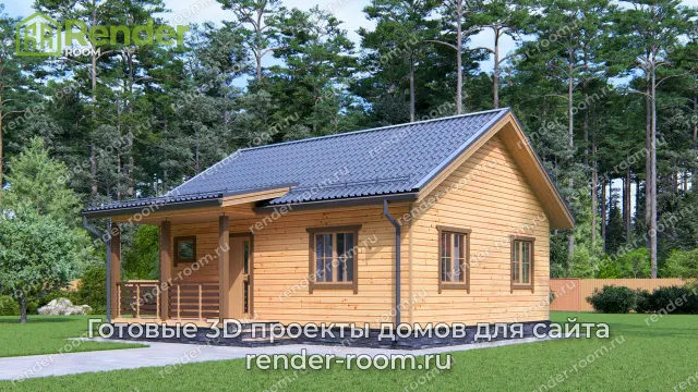 Проект 7х8 метров, площадью 49,6 м2
