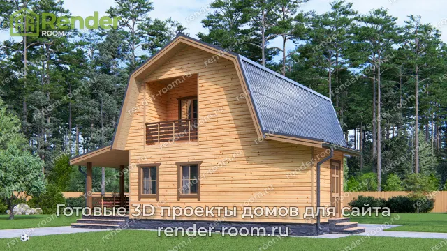 Проект 8х8 метров, площадью 74,8 м2