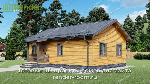 Проект 7х10 метров, площадью 61,89 м2
