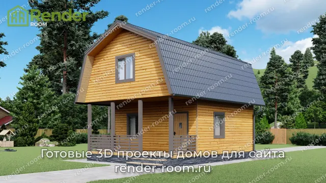 Проект 6х8 метров, площадью 63,03 м2