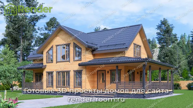 Проект 9х13 метров, площадью 166,4 м2