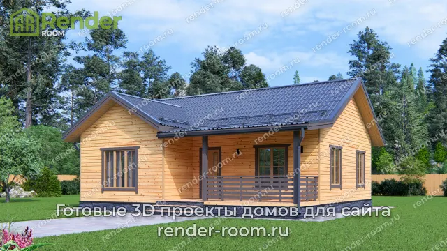 Проект 9х10 метров, площадью 69,61 м2