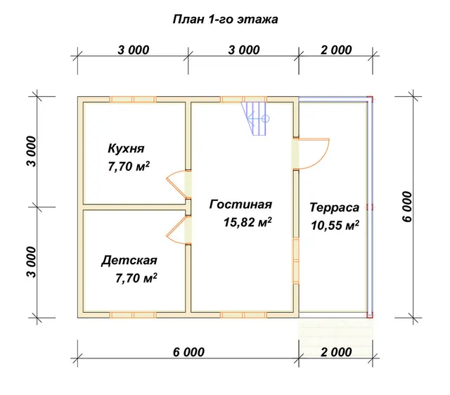 План 1-го этажа