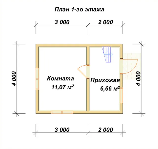 План 1-го этажа