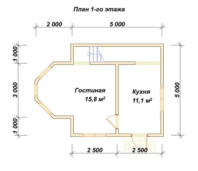 План 1-го этажа